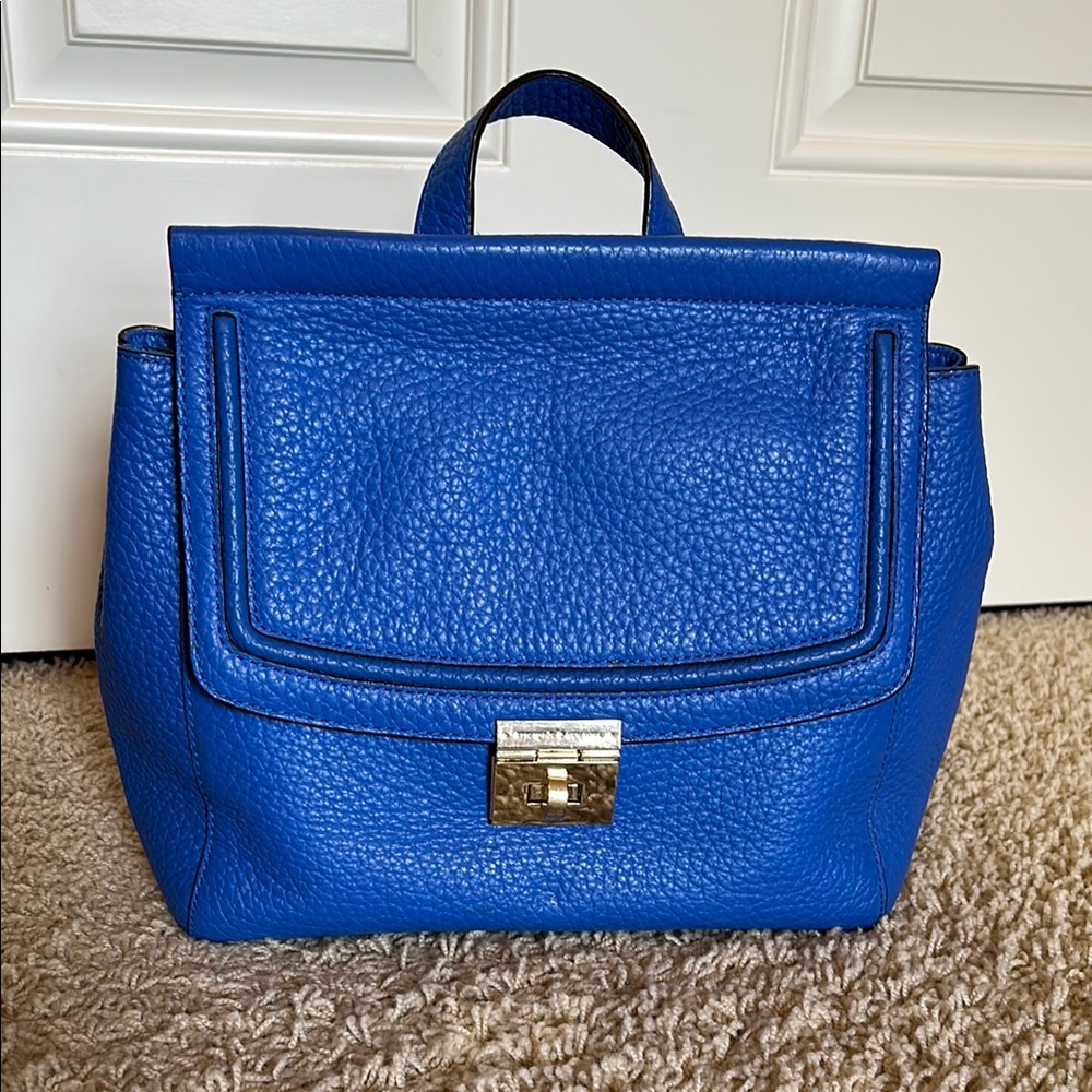 Kate Spade Blue Leather Backpack